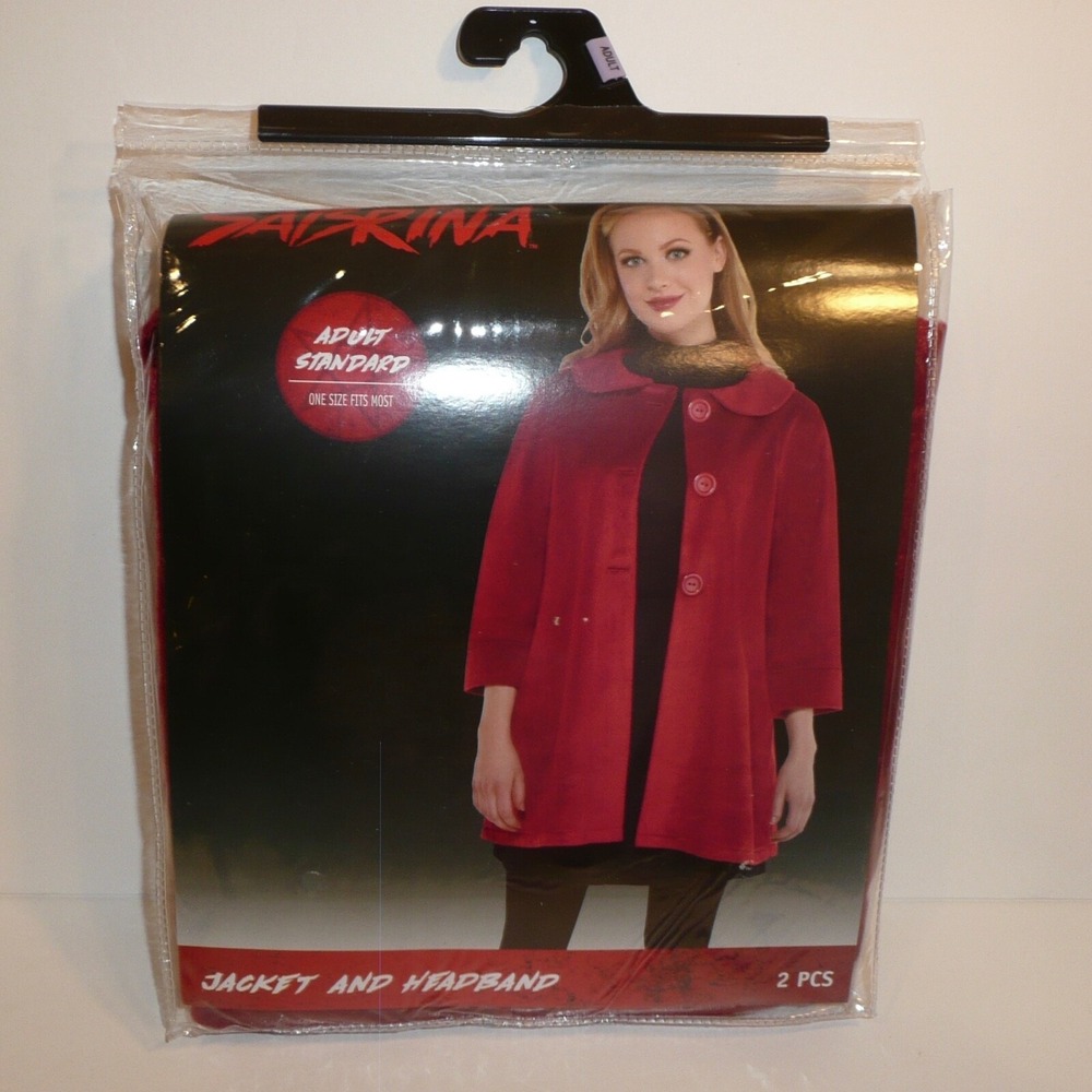 Chilling Adventures of Sabrina Coat Headband 2pc Costume Cosplay Witch Adult OS